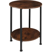 Table dappoint BALLINA 45x64cm bois fonc industriel