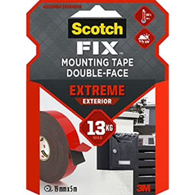 Ruban de fixation Extrême pour extérieur Scotch 19mm x 3m