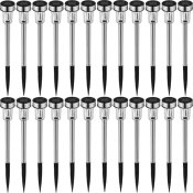Lot de 24 lampes solaires LED lumire colore