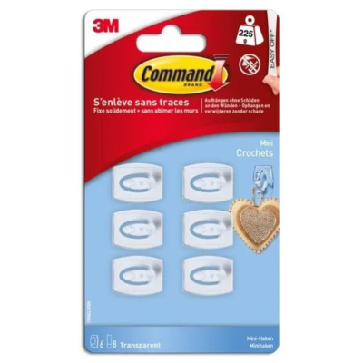 Lot de 6 crochets adhésif Mini, Command 225 g