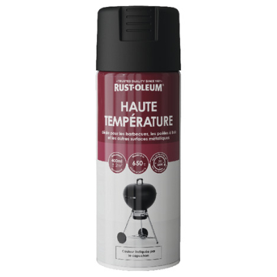 Aérosol haute température - 400 ml - Noir mat