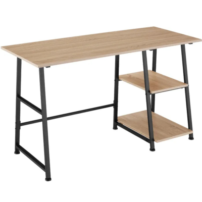 Table de bureau Paisley 120x50x73,5cm Bois clair industriel, Chêne Sonoma