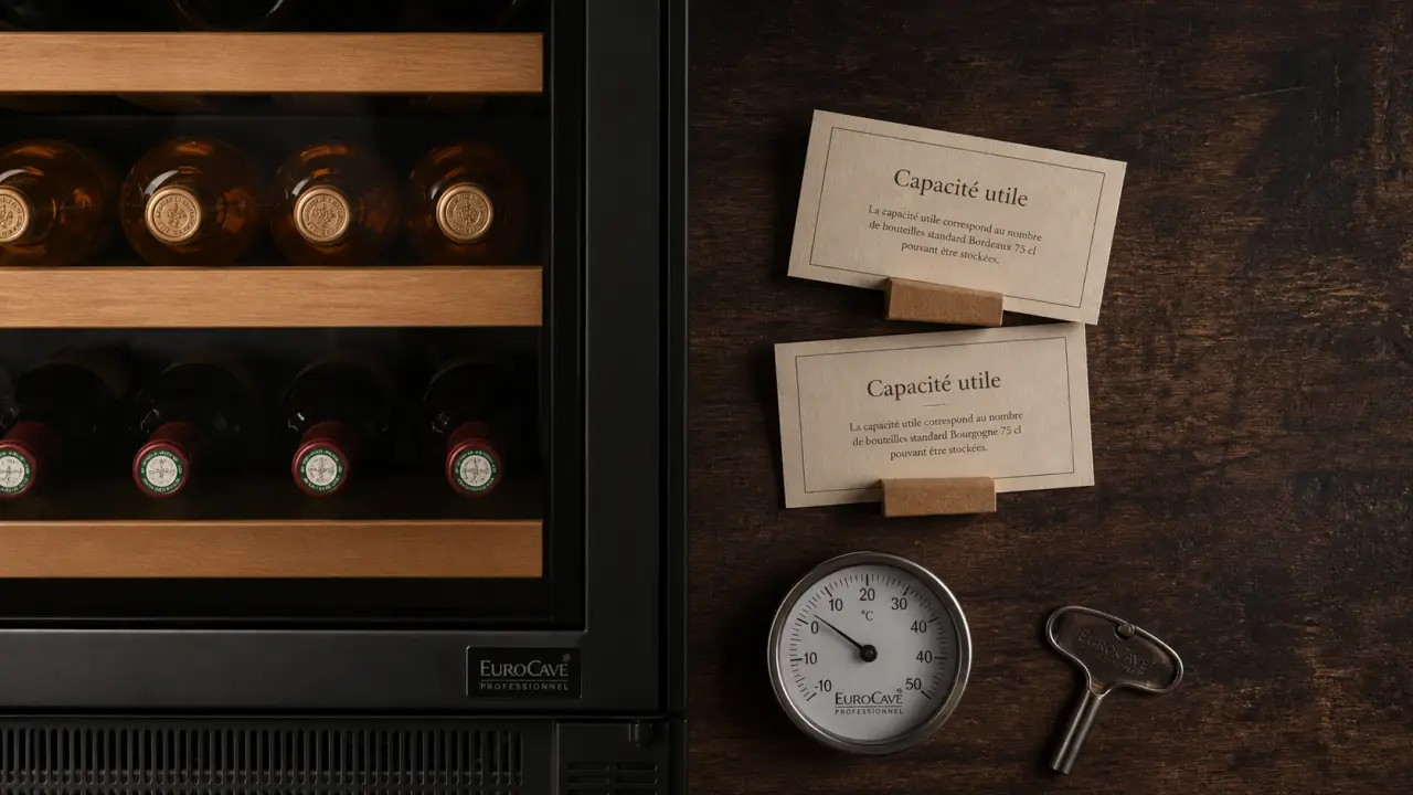 Cave à vin professionnel : température stable, capacité juste