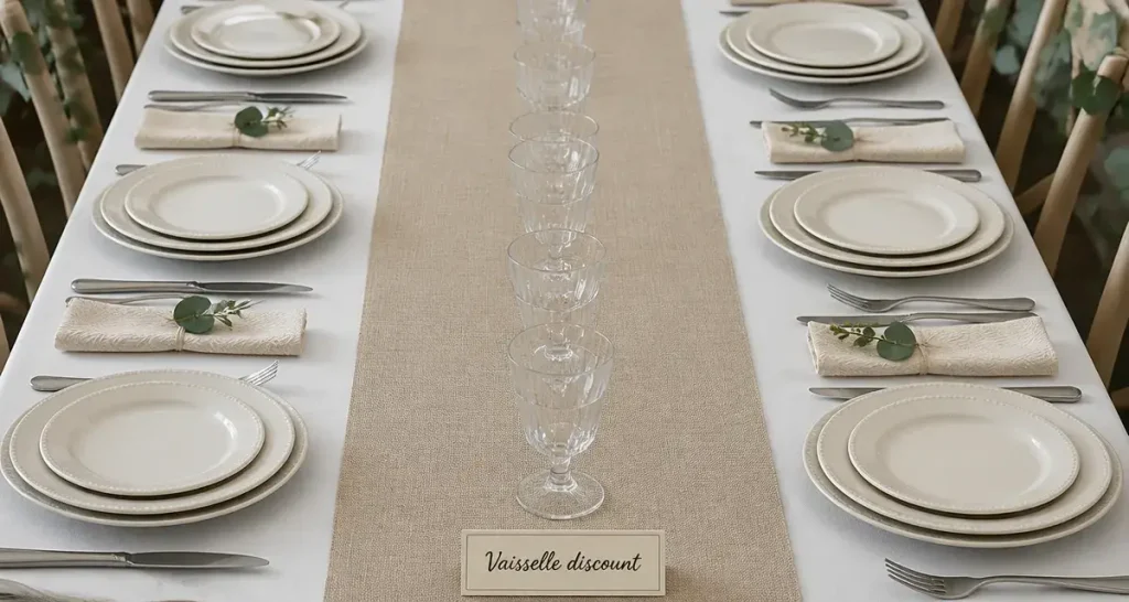 Vaisselle discount pour table élégante à petit budget