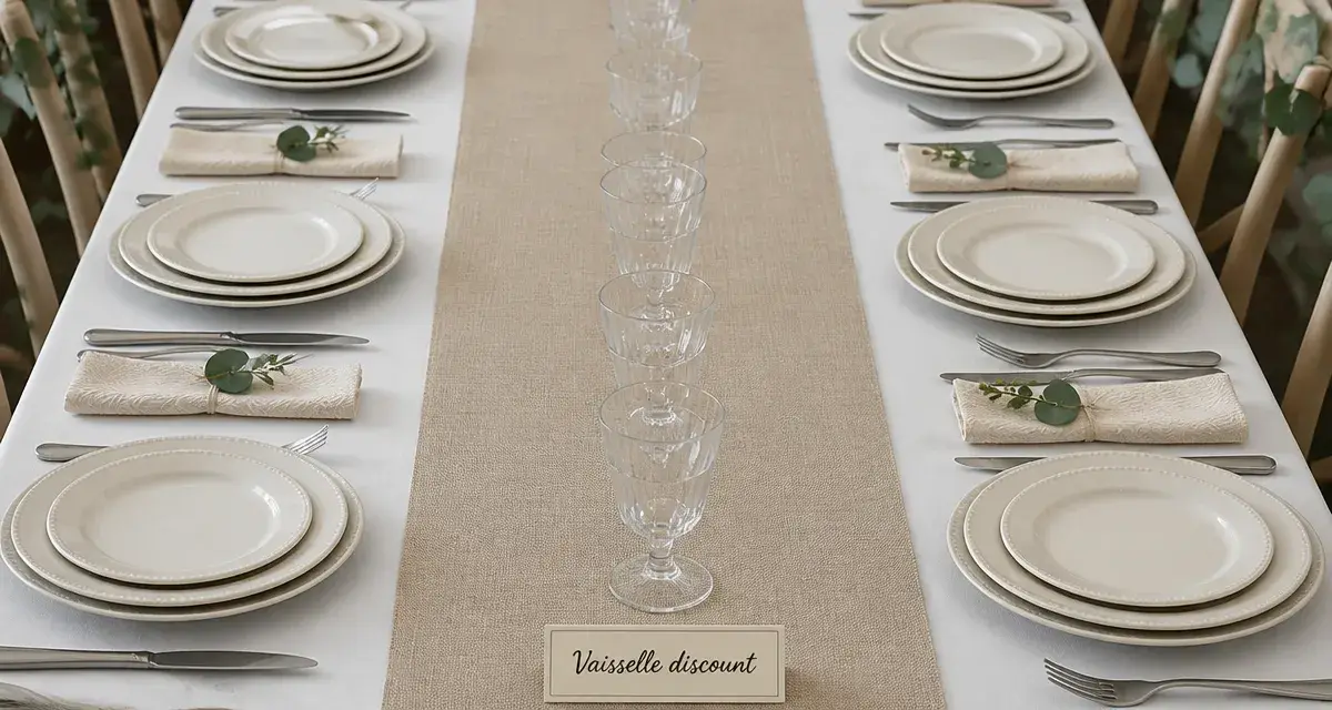 Vaisselle discount pour table élégante à petit budget