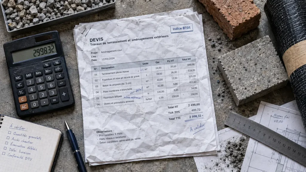 Prix des matériaux de construction en 2026 : stabilisation globale, marges toujours sous pression