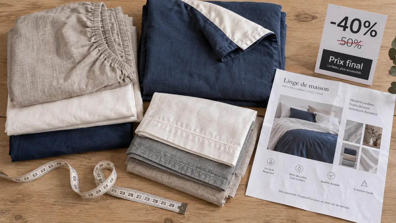 Linge de maison prix usine : remise et prix barré