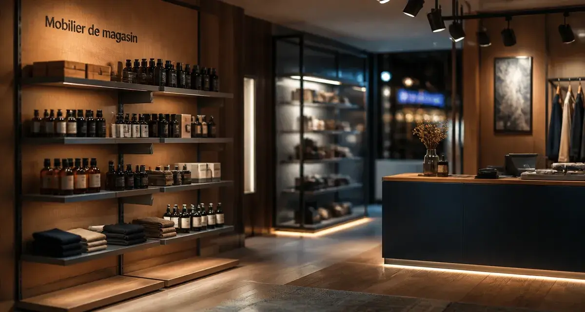 Mobilier magasin : gondole et comptoir pour booster les ventes