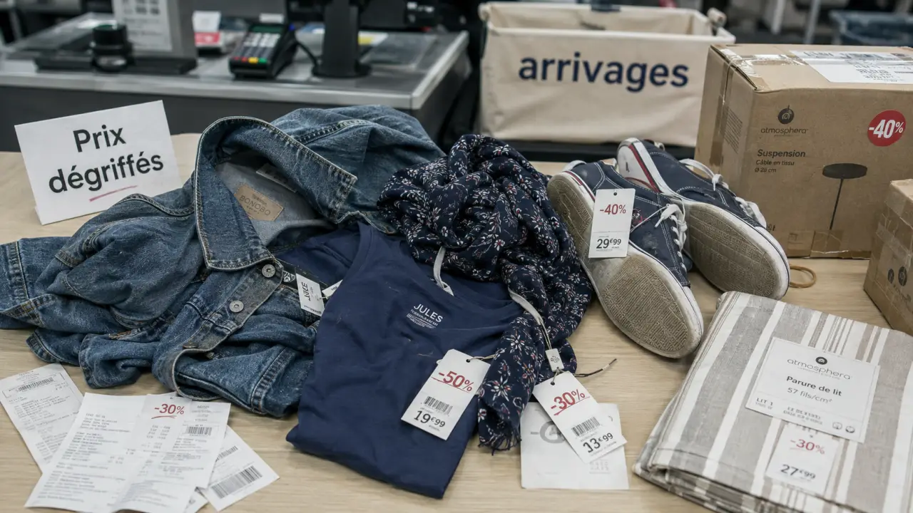 Prix dégriffés dans les magasins destockeurs : arrivages et retours en magasin